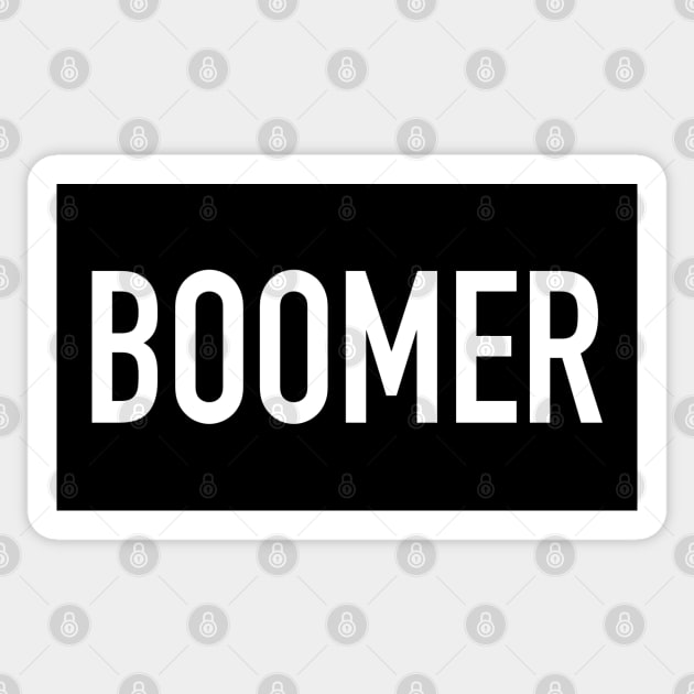 Boomer Sticker by StickSicky